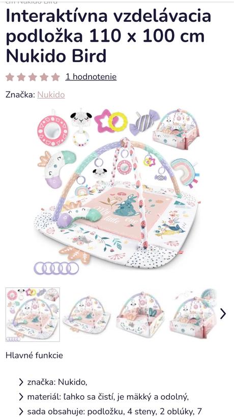 Hracia podložka pre dievčatko, 