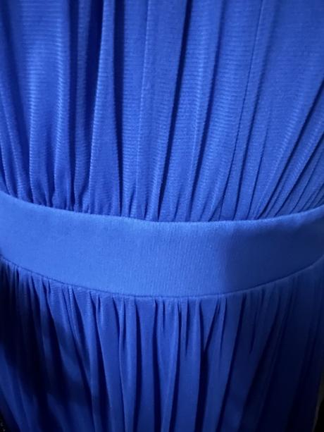 Modré dlhé šaty zn. chantall, chantall,40 / l / m