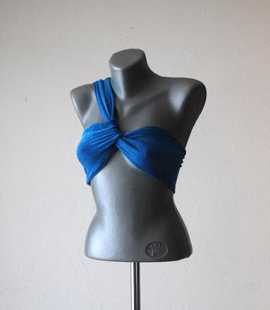 Letný asymetrický bandeau top zn.shein, xs