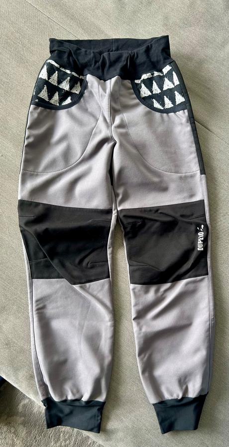 Softshell nohavice a merino spodky 134-140, 140–152