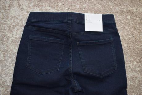 Nové elastické rifle skinny, h&m,34