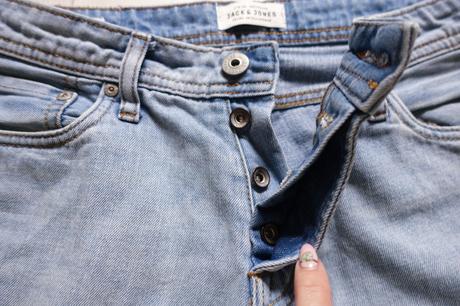 Pánske riflové kraťasky jack&jones, s