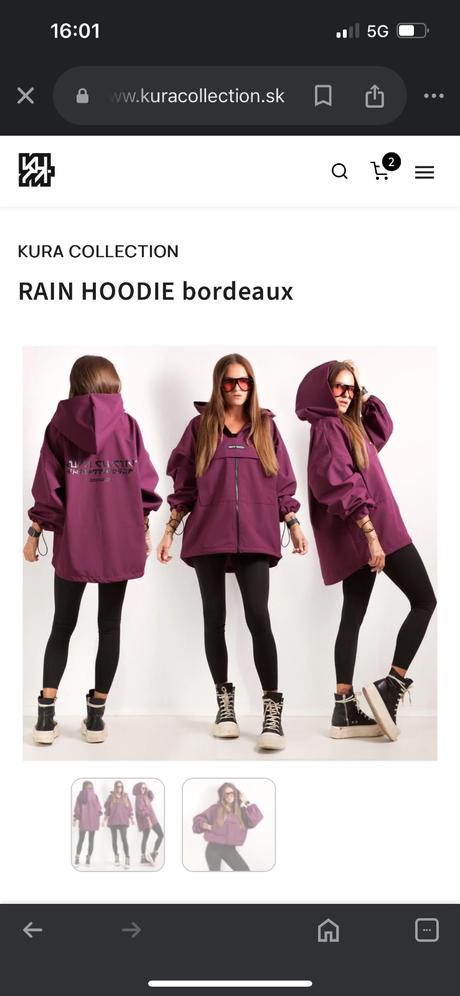 Rain hoodie kura collection, 