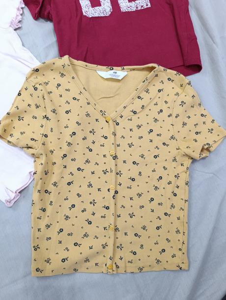 Set troch dievčenských tričiek, h&m,170
