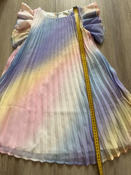 Plisované šaty pastel h&m 128, h&m,128