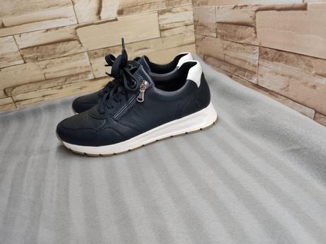 Remonte 37 - dámske kožené modré topánky, rieker,37