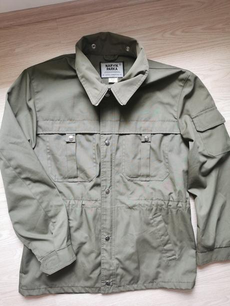 Parka / tmavozelená pánska bunda, m