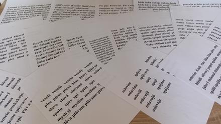 Staré učebné pomôcky na slovenský jazyk,