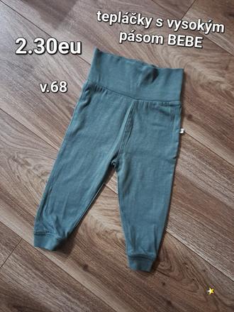 Tepláčky s vysokým pásom bebe, bebe,68