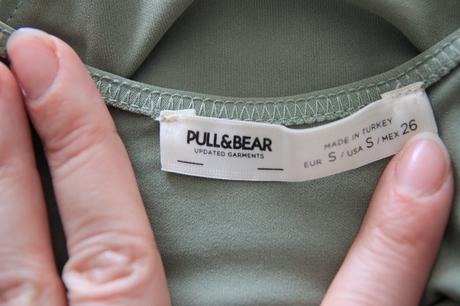 Zelený body top, pull&bear, pull&bear,s