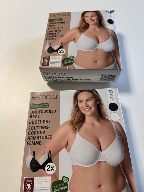 Esmara dámske podprsenky balenie 2 k, esmara,90c