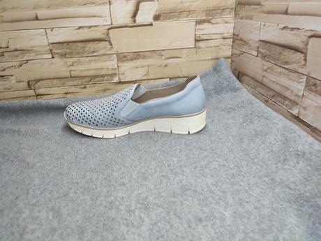 Rieker 38 - dámske svetlomodré našuchovačky, rieker,38