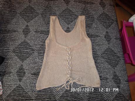 Ručne pletený top, m