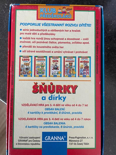 Navliekanie šnúrok-motorika, 