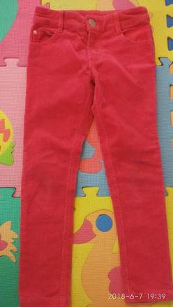 Nohavice slimky z jemnej menčestrakoviny, 110