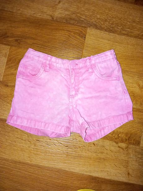 Ružové krátke nohavice 122, 122