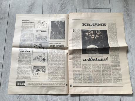 Stare noviny nedelna pravda 14, 5.4. 1974, 