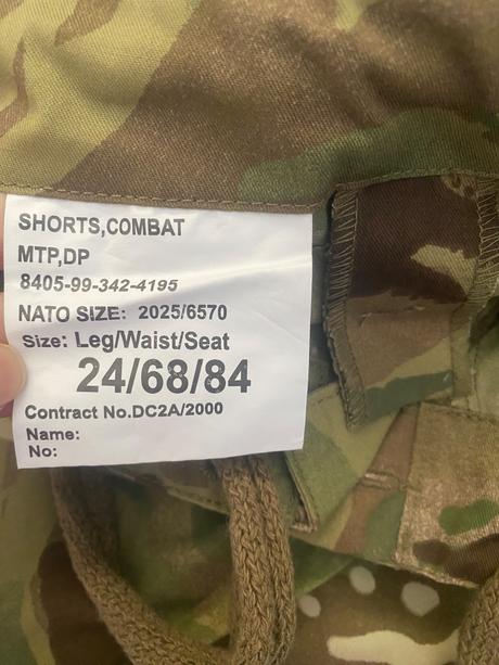Krátke vojenské nohavice, xs