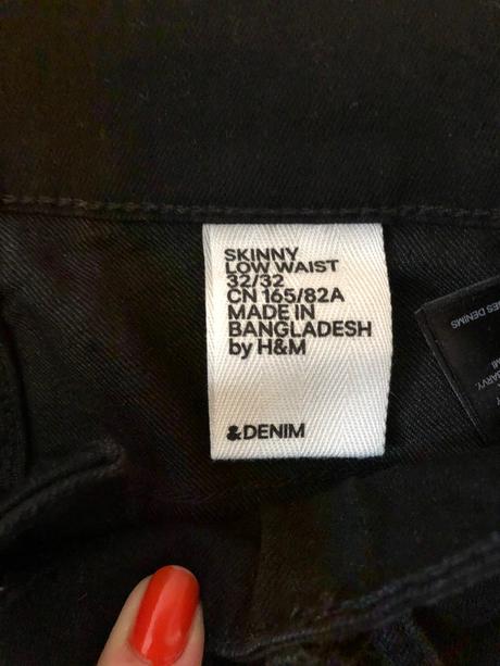 Čierne nohavice, h&m,32