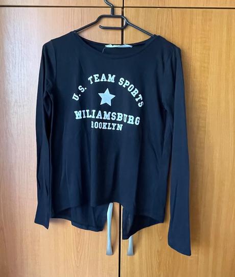 Dievčenské tričko s dlhým rukávom., h&m,158