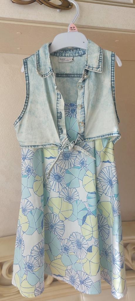 Šatičky s košeľovou vestičkou, 110