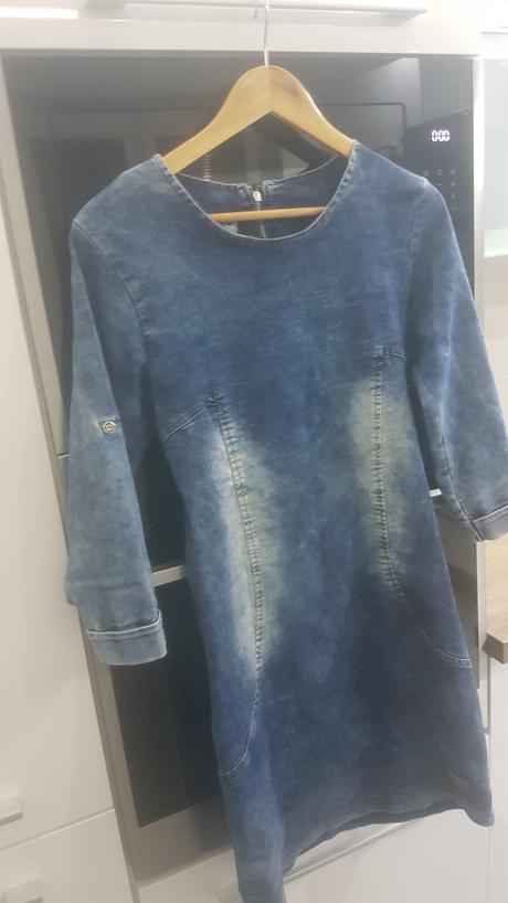 Dámake riflove šaty velk.36, 36