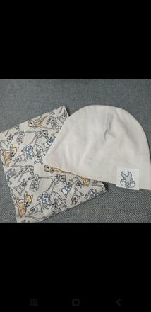 Čiapka+komin, fox & bunny,80