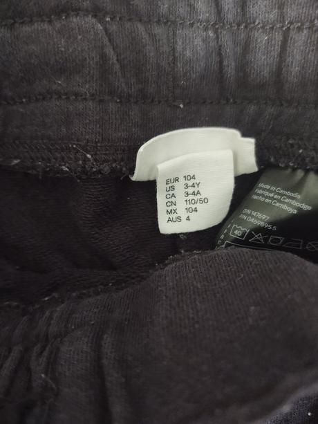 Tepláky, h&m,104