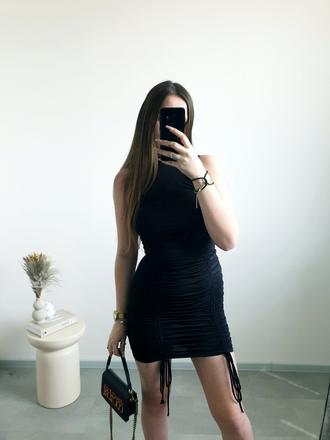 Čierne šaty s/m, s