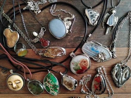 Cínované šperky- handmade- výpredaj,