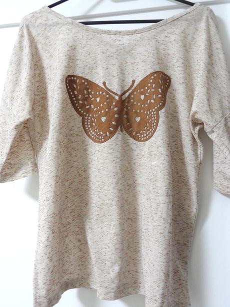 Tričko s motýľom, m