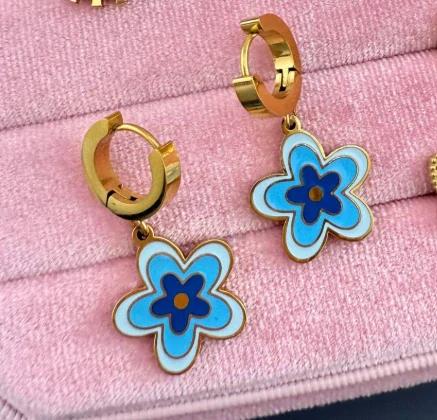 Náušnice blue meadow, 