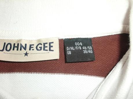 Pánske pásikavé polo tričko john f. gee, veľ. m/l, 48