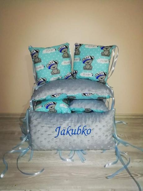 Vankúšový mantinel s menom, šírka (cm): 60,dĺžka (cm): 120