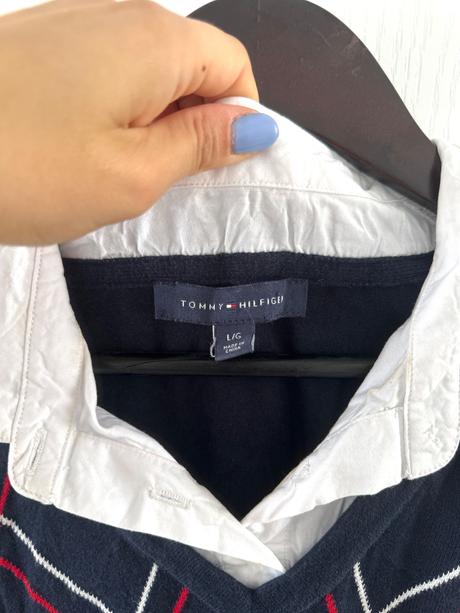Štýlový vintage sveter tommy hilfiger, tommy hilfiger,l