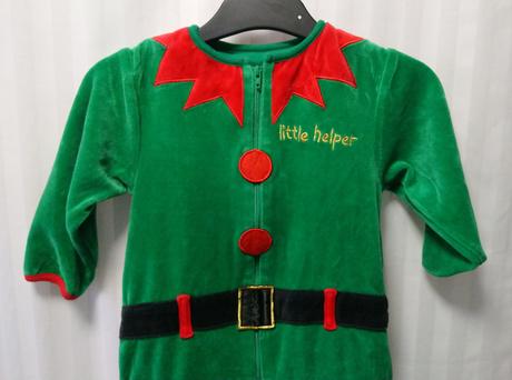 Zelený zamatový overal a čiapka, m, 86