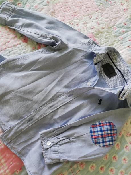 2 modre košieľky h&m, h&m,86