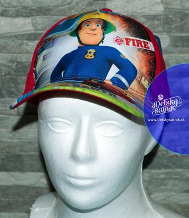 Chlapčenská šiltovka červená požiarnik sam, 122