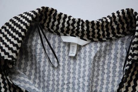 Štýlové zavinovacie šaty s geometrickým vzorom, h&m,l