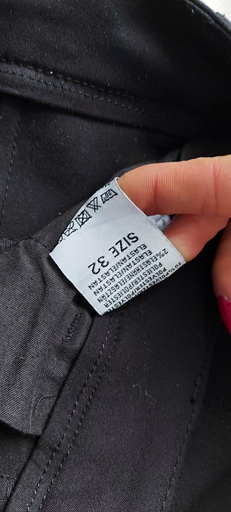 Tmavomodré elegantné nohavice, f&f,32 / m