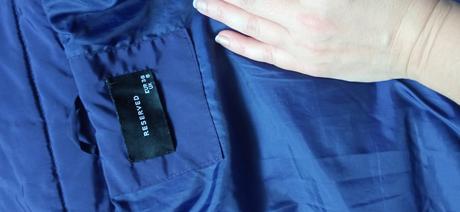 Tmavofialovy prešivaný kabát, reserved,36