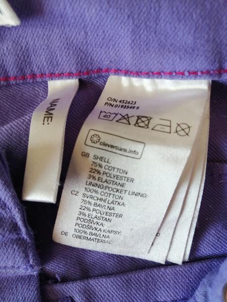 Rifle ham levanduľová, v164, 13-14 r., h&m,164