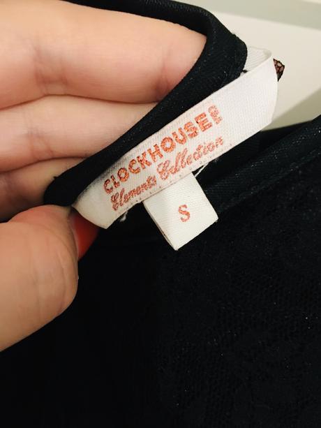 Cierne cipkove saty, clockhouse,s