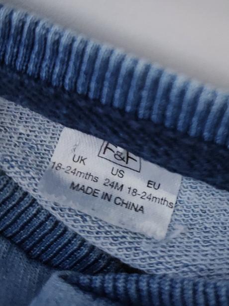 Súprava džínsy a mikina, f&f,92