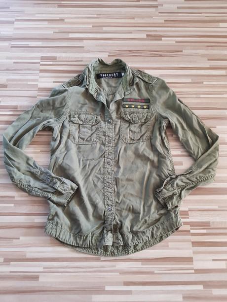 Superdry dámska košeľa army, xs