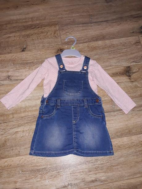 Riflová suknička s trakmi, f&f,86