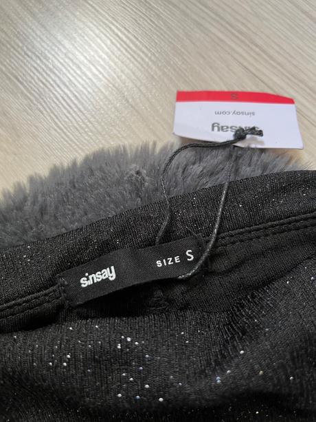 Cierne trblietave nohavice volne zvonove, sinsay,s