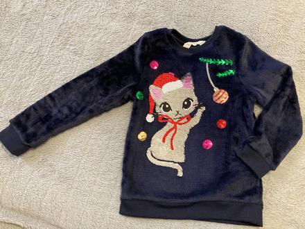 Mäkučká mikina s meniacimi flitrami zn.h&m (116), h&m,116