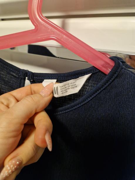Modré sviatočné šaty 6-7 r., h&m,128
