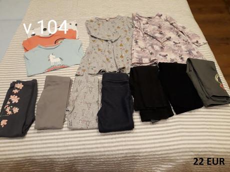 Detské oblečenie set dievča - veľkosť 74 - 104, 86–98